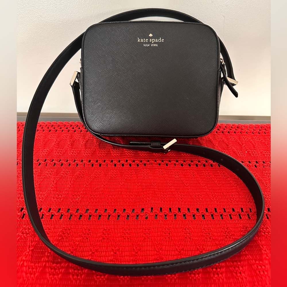 Kate Spade Sienna Crossbody Black Purse Camera Bag